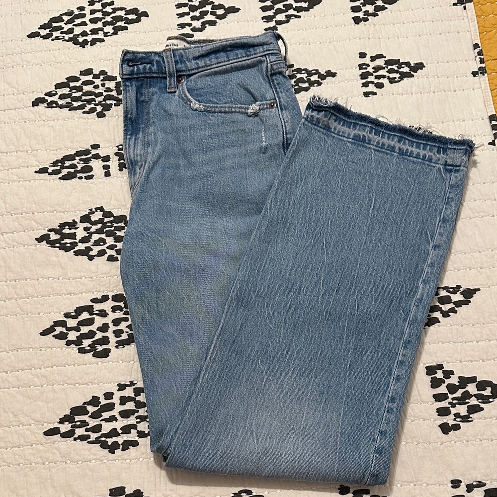 Abercrombie & Fitch Medium Blue High Rise Jeans